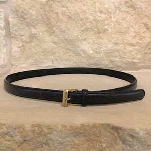 Vintage Navy & Gold Skinny Belt x Perry Ellis